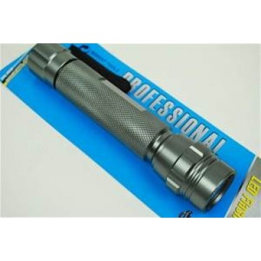 BERENT LED Torches, Silver/Grey Anodised Aluminium Case, Length 150mm
